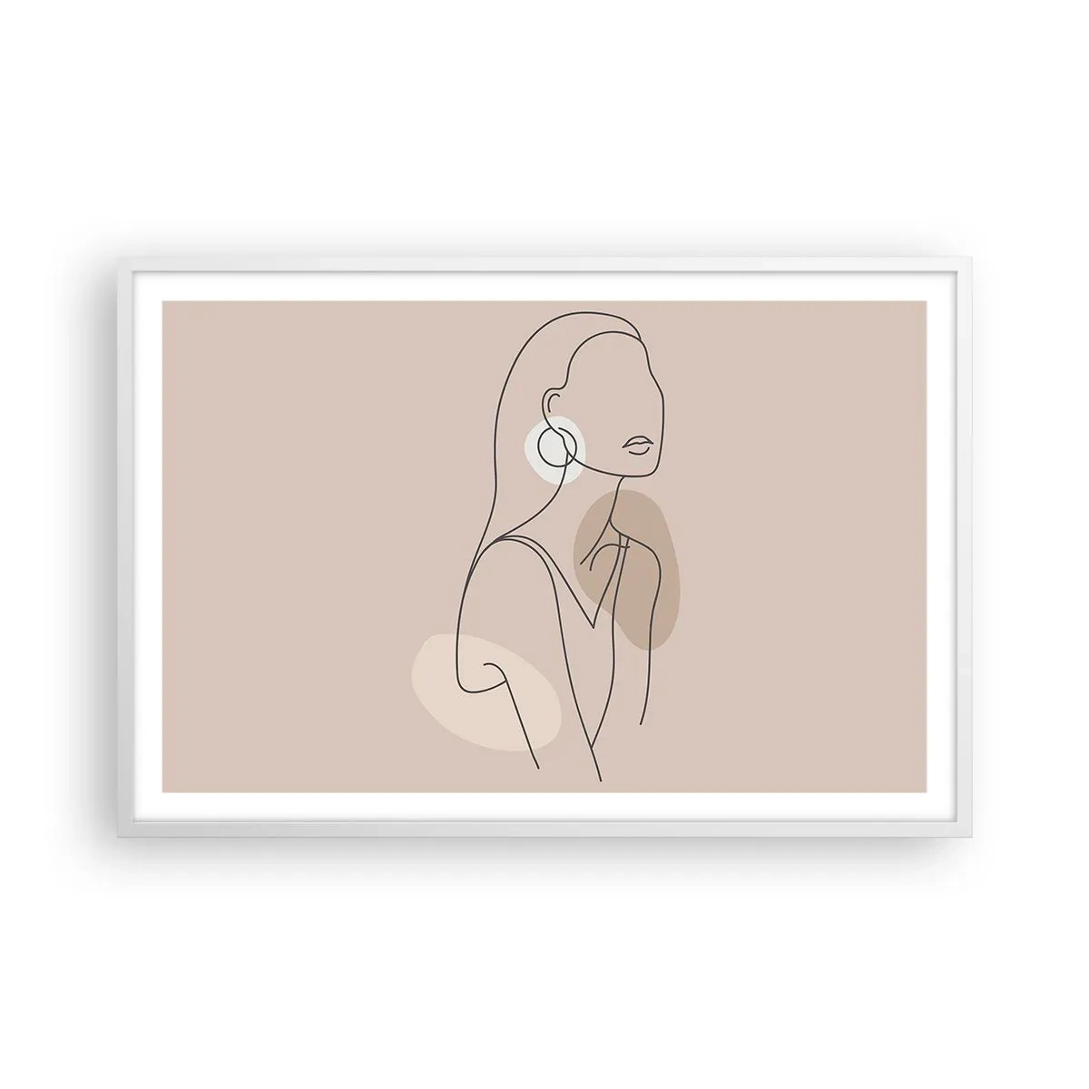 Plakat i hvid ramme - Et ikon for pigelivet - 91x61 cm