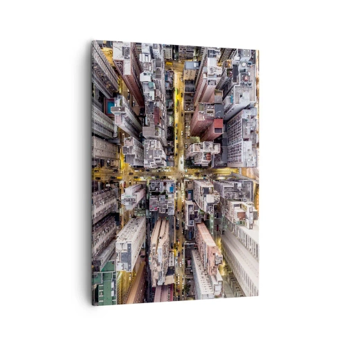 Lærredstryk - Billede på lærred - Hilsner fra Hong Kong - 50x70 cm