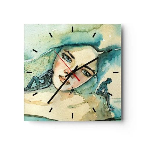 Vægur, Uret - Am I blue? - 30x30 cm