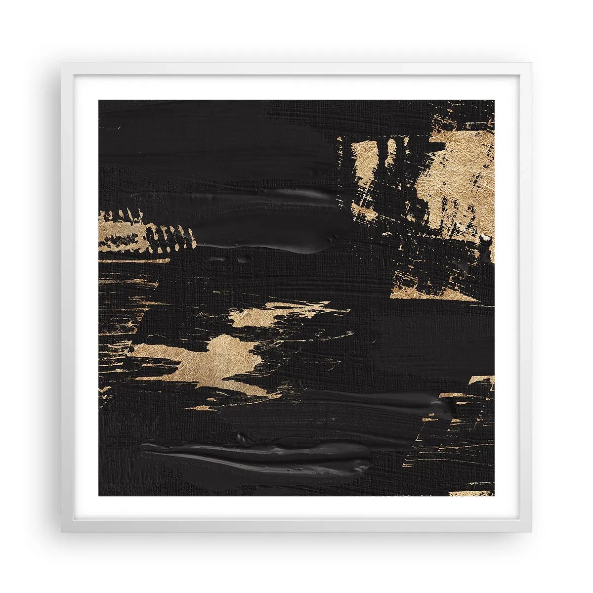 Plakat i hvid ramme - Et spor af berøring - 60x60 cm