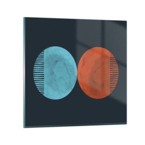 Billede på glas - Kun geometri? - 30x30 cm