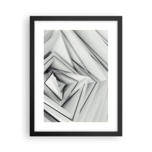 Plakat i sort ramme - Skarpe vinkler knopper - 30x40 cm