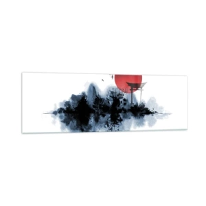 Billede på glas - Et japansk synspunkt - 160x50 cm