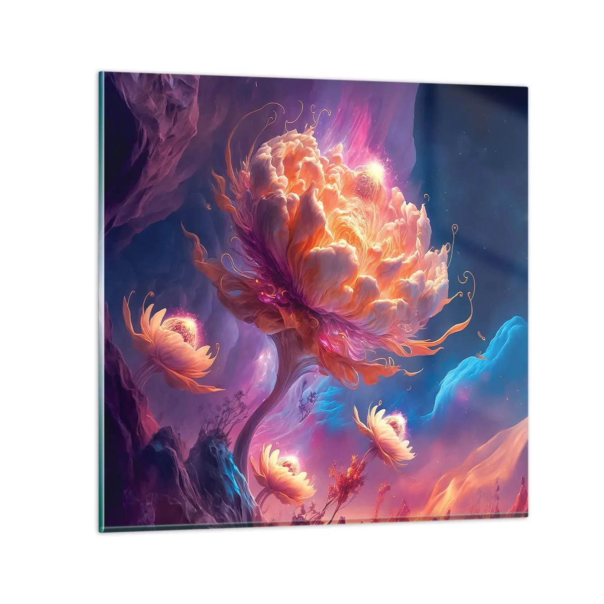 Billede på glas - En anden verden - 40x40 cm