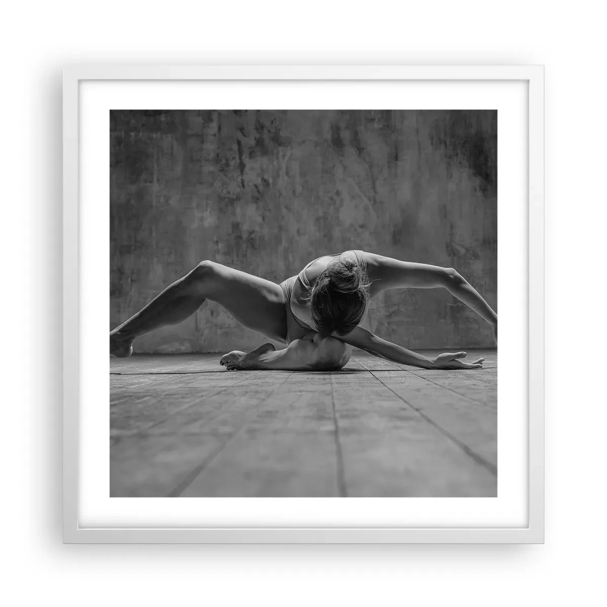 Plakat i hvid ramme - Symmetri fundet - 50x50 cm