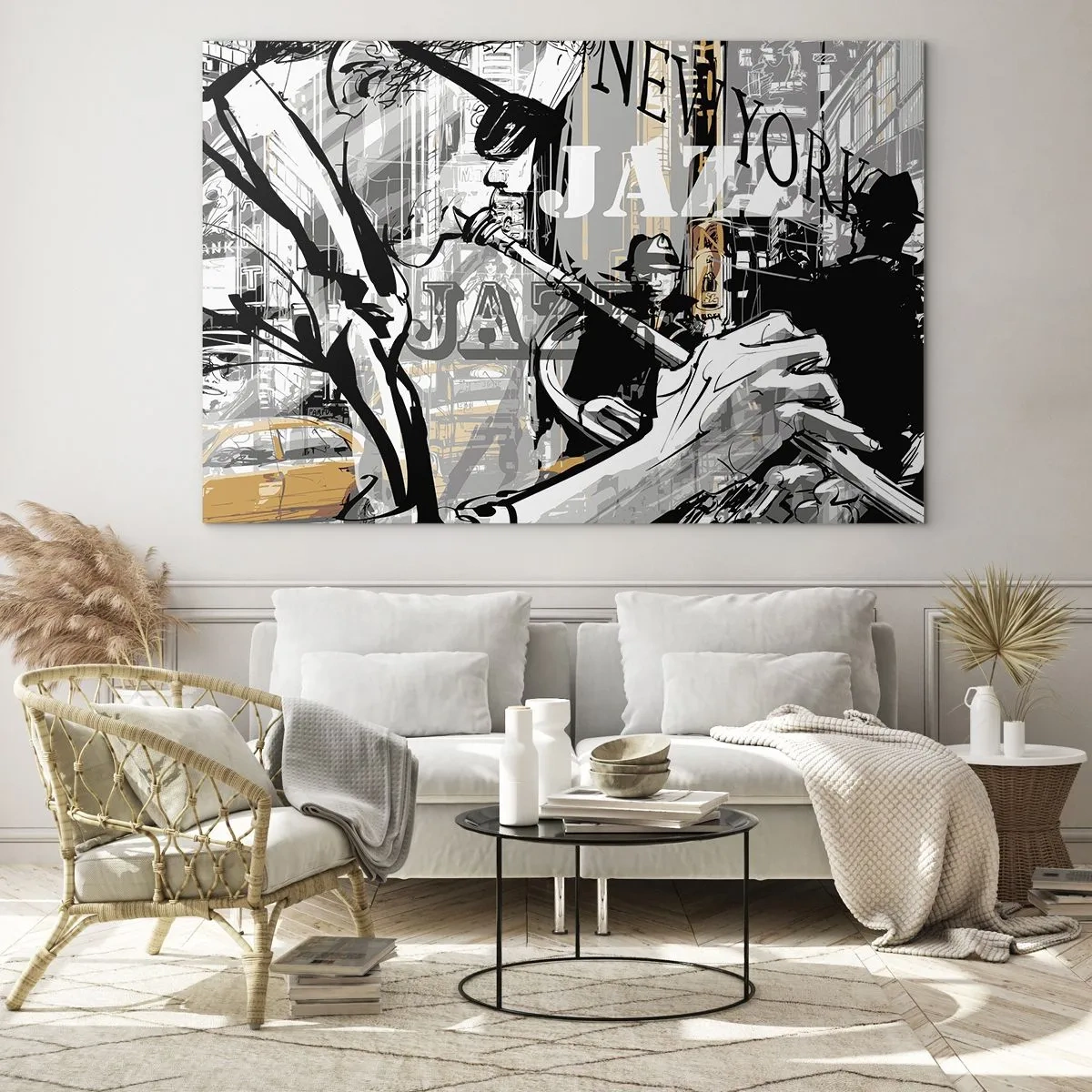 Billede på glas - Til New Yorks rytme - 100x70 cm