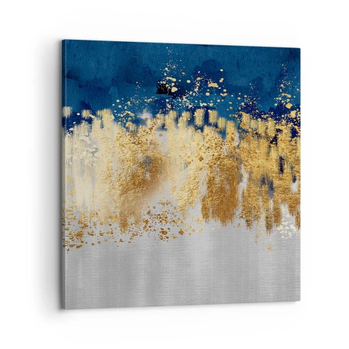 Lærredstryk - Billede på lærred - Moderne komposition med gnist - 60x60 cm