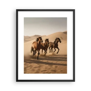 Plakat i sort ramme - Fri som vinden - 40x50 cm