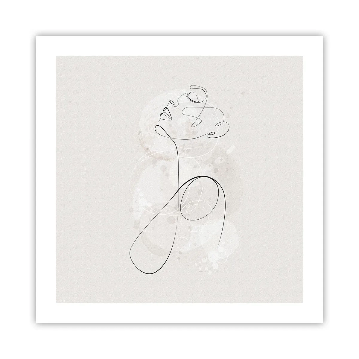 Plakat - Spiralen af skønhed - 50x50 cm