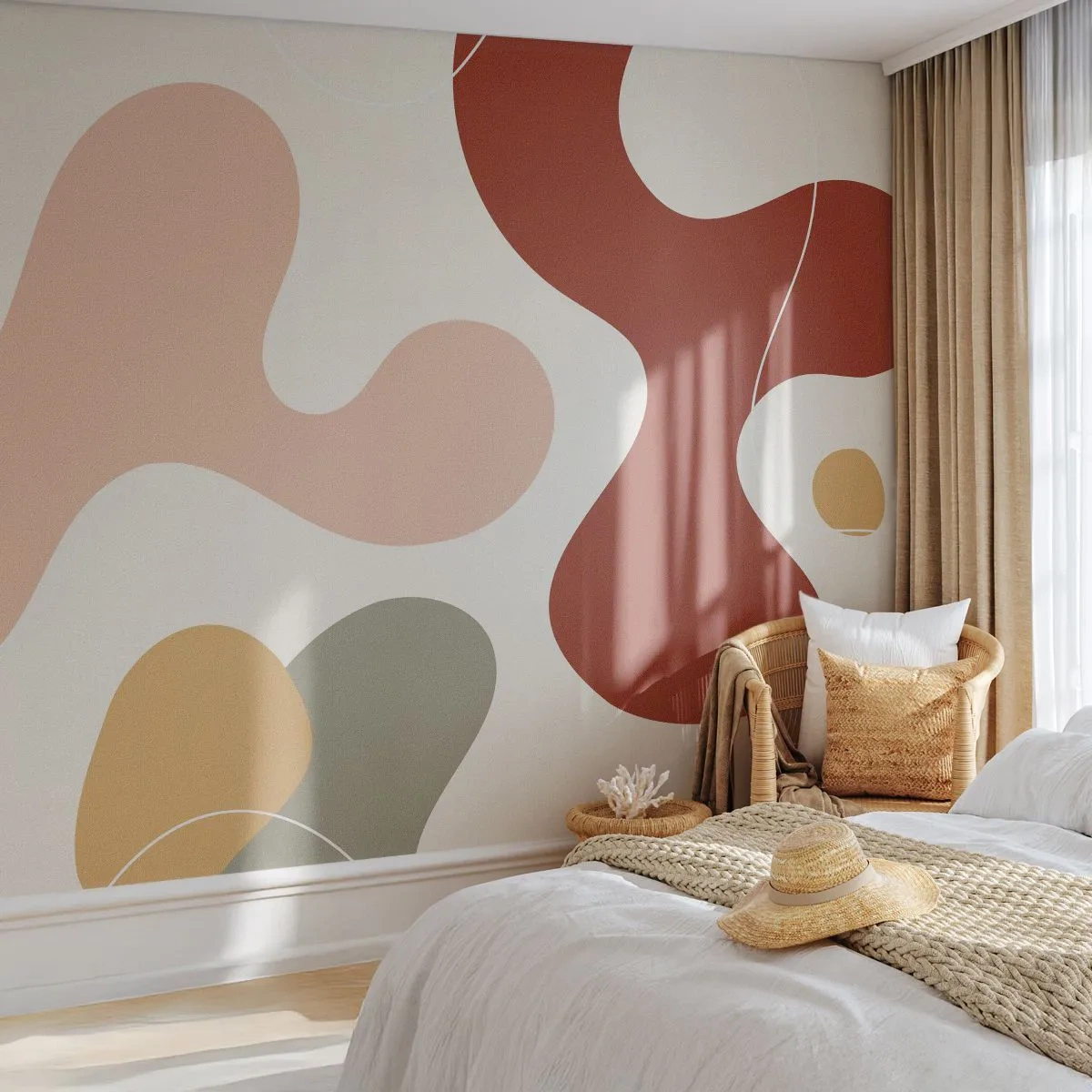 Fototapet Selvklæbende Deluxe Sticker - Es eller flores? - Abstraktion, Stykke, Fantasi - 350x256 cm