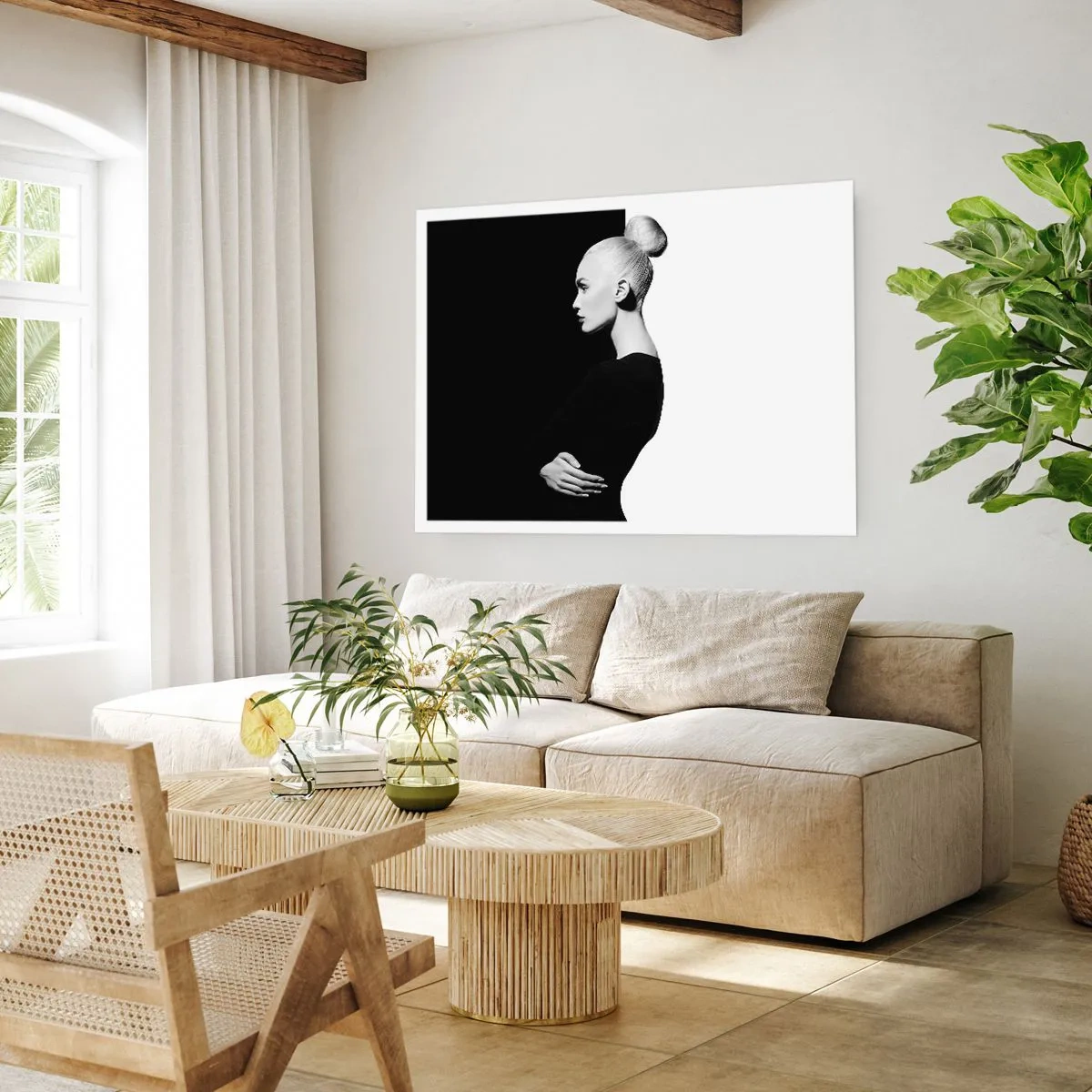 Plakat - Blot en kvinde - 50x40 cm