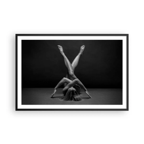 Plakat i sort ramme - Nøgenhedens geometri - 91x61 cm