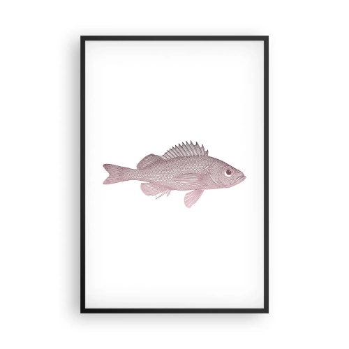 Plakat i sort ramme - Fisk med store øjne - 61x91 cm