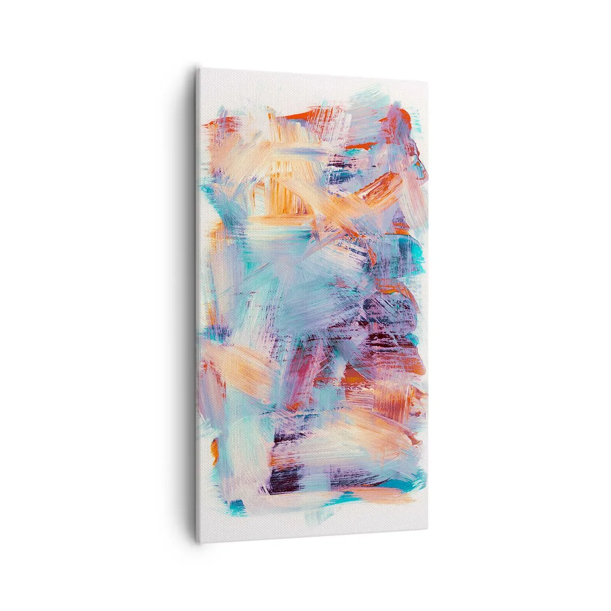 Lærredstryk - Billede på lærred - Farverigt rod - 55x100 cm