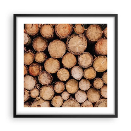 Plakat i sort ramme - En ny begyndelse - 50x50 cm