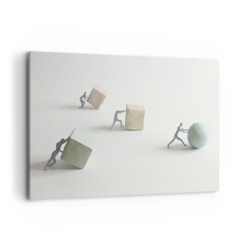 Lærredstryk - Billede på lærred - Selve livet - 100x70 cm