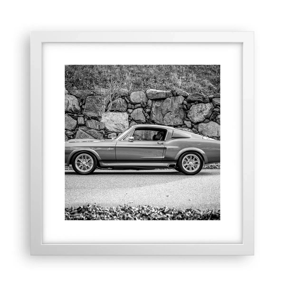 Plakat i hvid ramme - En legende fra 1960'erne. - 30x30 cm