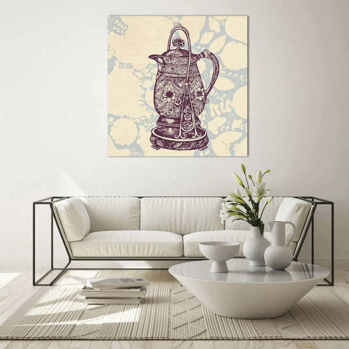 Billede på glas - Skønheden i hverdagslivet - 50x50 cm