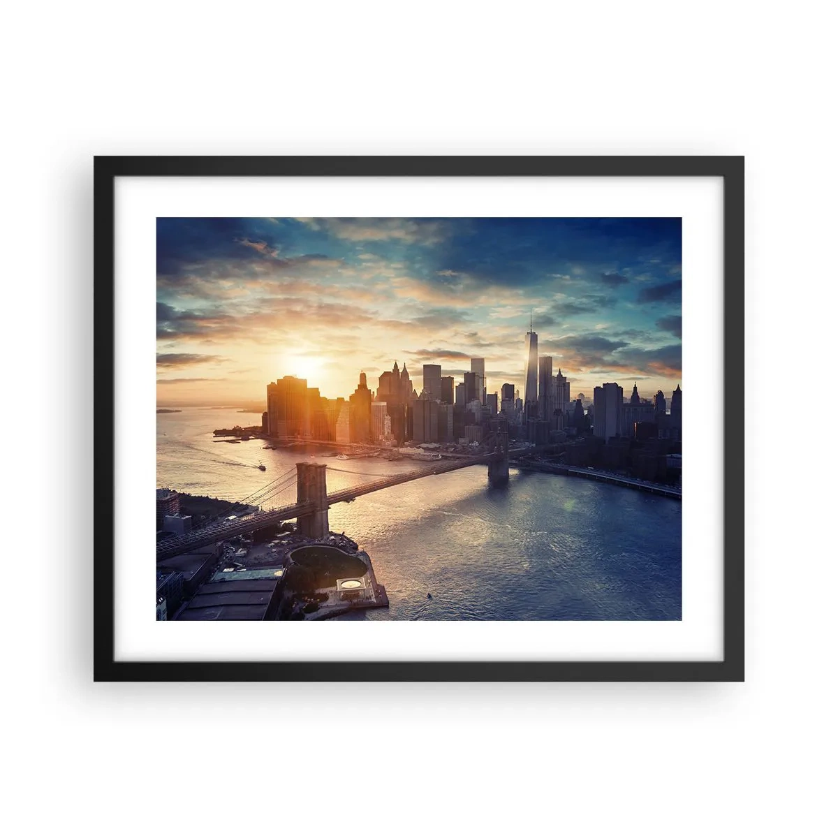 Plakat i sort ramme - Et monument til vestlig kultur - 50x40 cm
