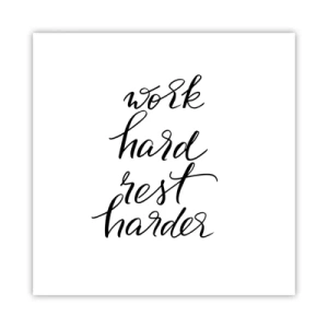 Plakat - Balance i livet - 40x40 cm