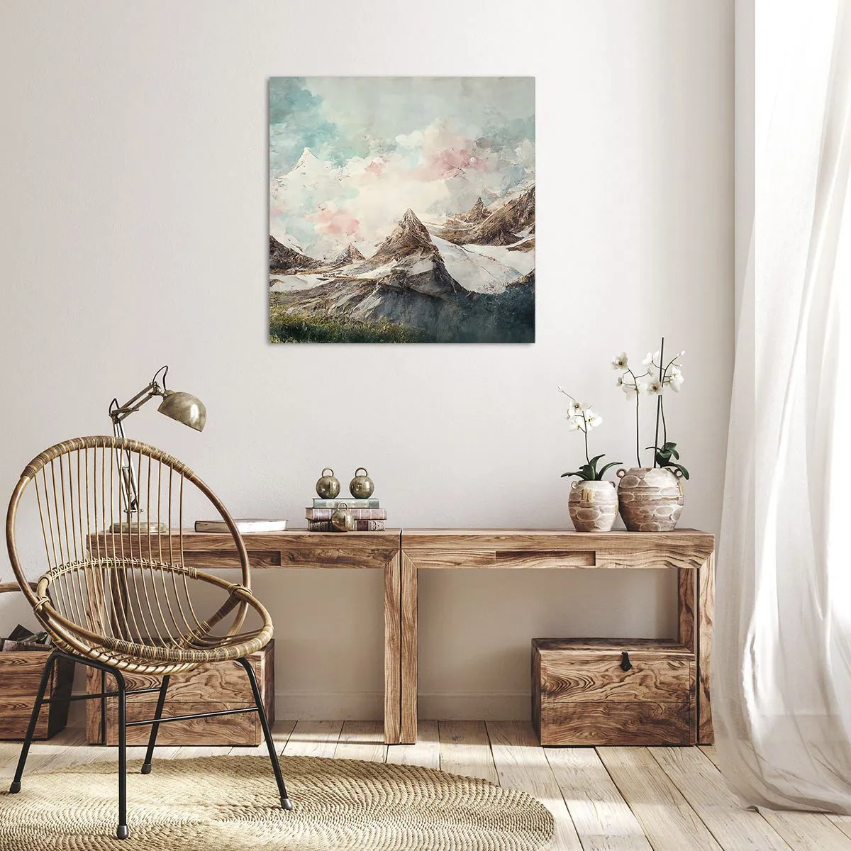 Lærredstryk - Billede på lærred - Stenede knive - 30x30 cm