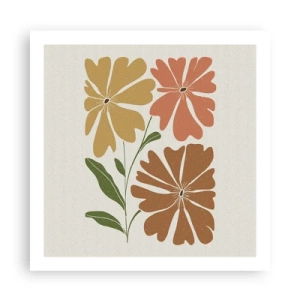 Plakat - Natur og geometri - 60x60 cm