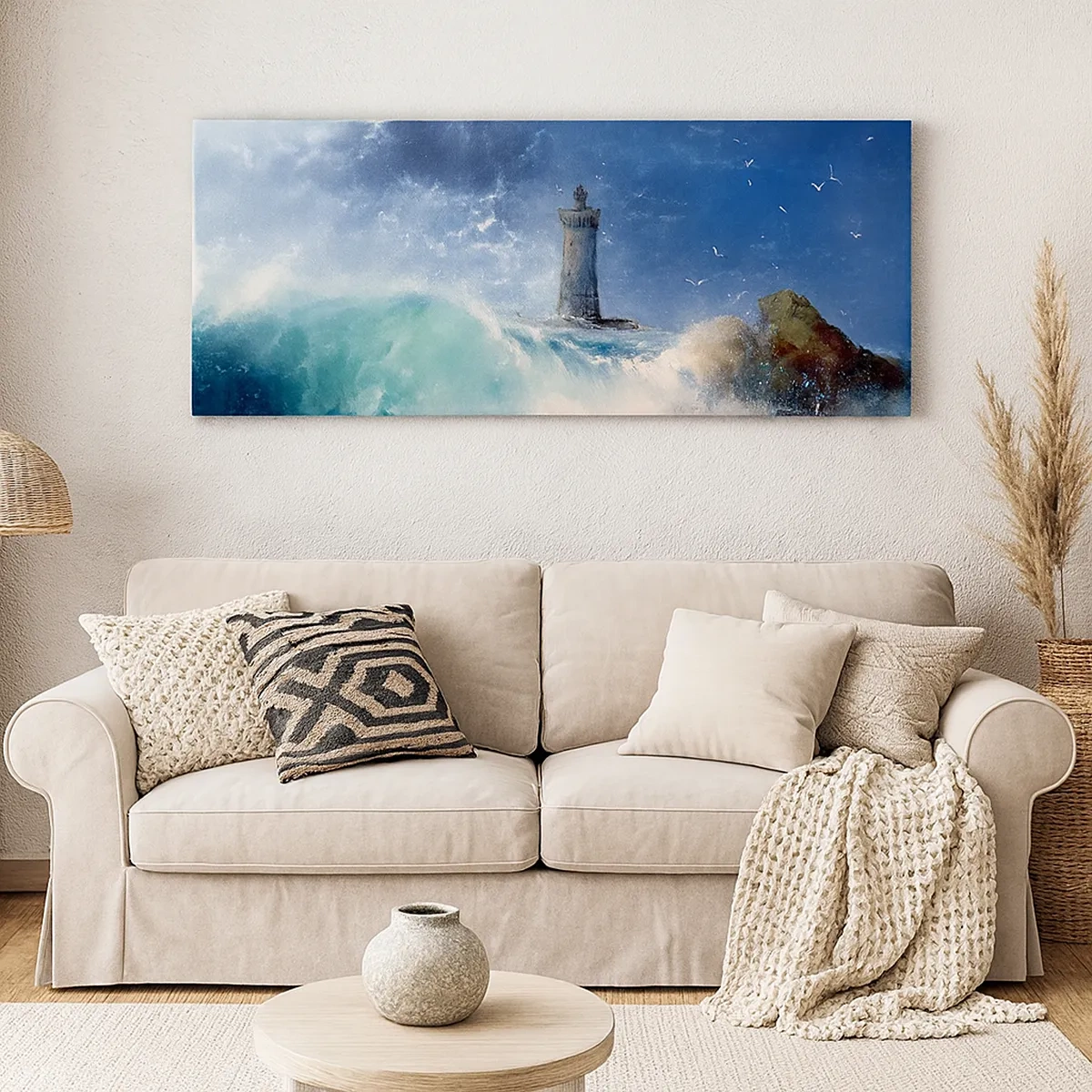 Lærredstryk - Billede på lærred - På vagt mod elementerne - 30x30 cm