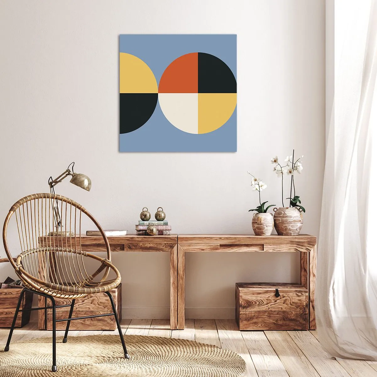 Lærredstryk - Billede på lærred - Se og tæl - 30x30 cm