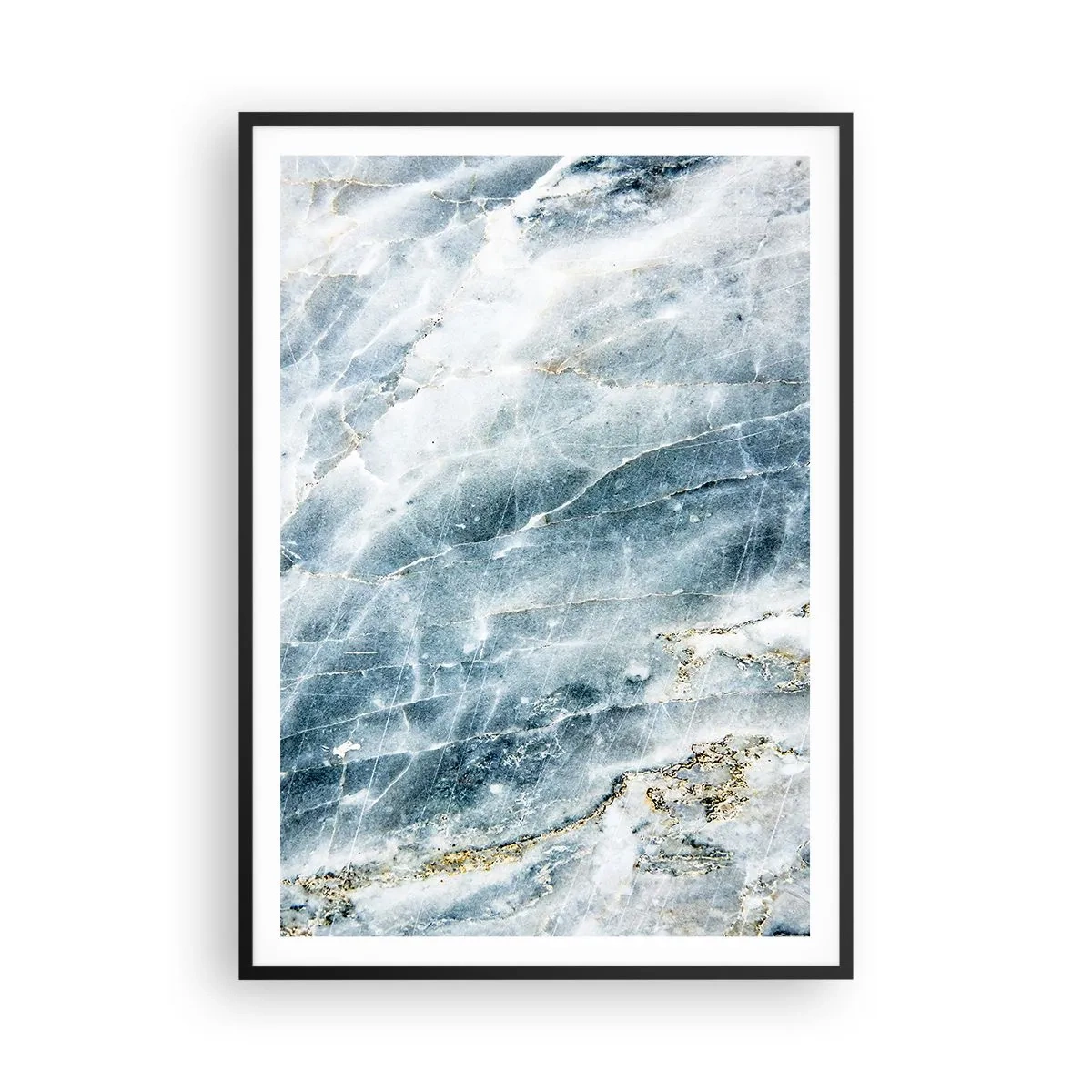 Plakat i sort ramme - Isverden - 70x100 cm