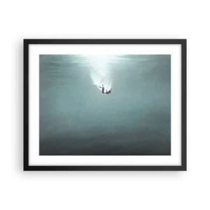 Plakat i sort ramme - I havets favntag - 50x40 cm