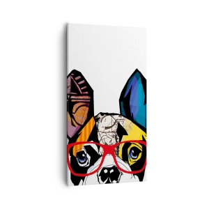 Lærredstryk - Billede på lærred - Intellektuel - 55x100 cm