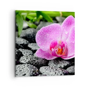 Lærredstryk - Billede på lærred - Som et åbent hjerte - 70x70 cm