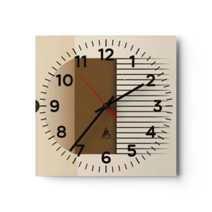 Vægur, Uret - Forskellige stater - 40x40 cm