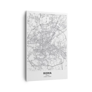 Lærredstryk - Billede på lærred - Romersk cirkel - 80x120 cm