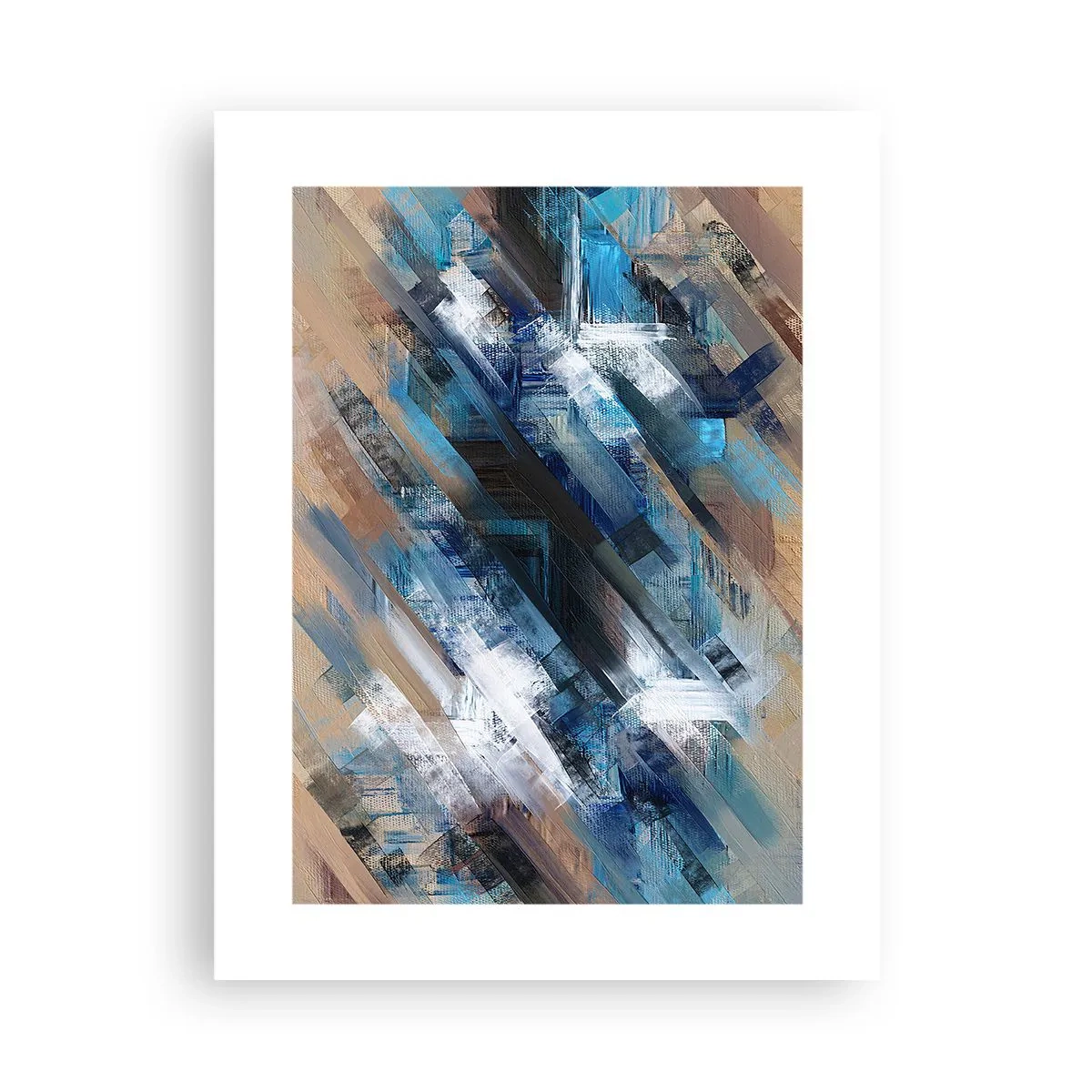 Plakat - På en blå skråning - 30x40 cm