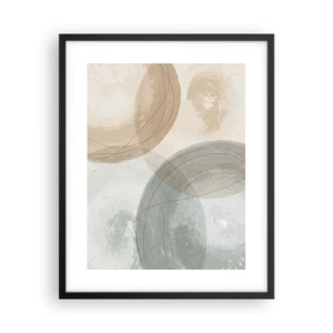 Plakat i sort ramme - Gennemtrængning af verdener - 40x50 cm