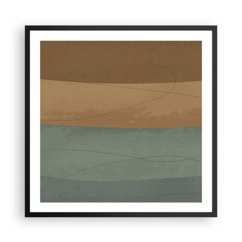 Plakat i sort ramme - Vandret sammensætning - 60x60 cm