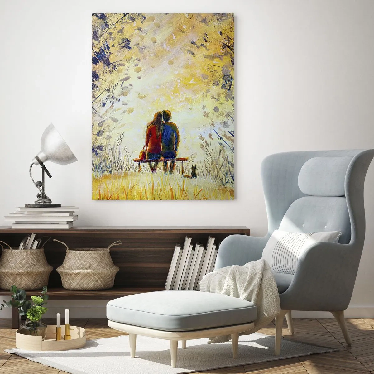 Billede på glas - Et magisk øjeblik - 50x70 cm