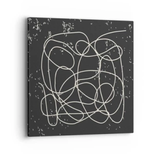 Lærredstryk - Billede på lærred - Vandrende tanker - 40x40 cm