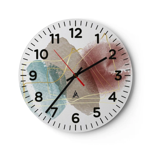 Vægur, Uret - Rummets perler - 40x40 cm