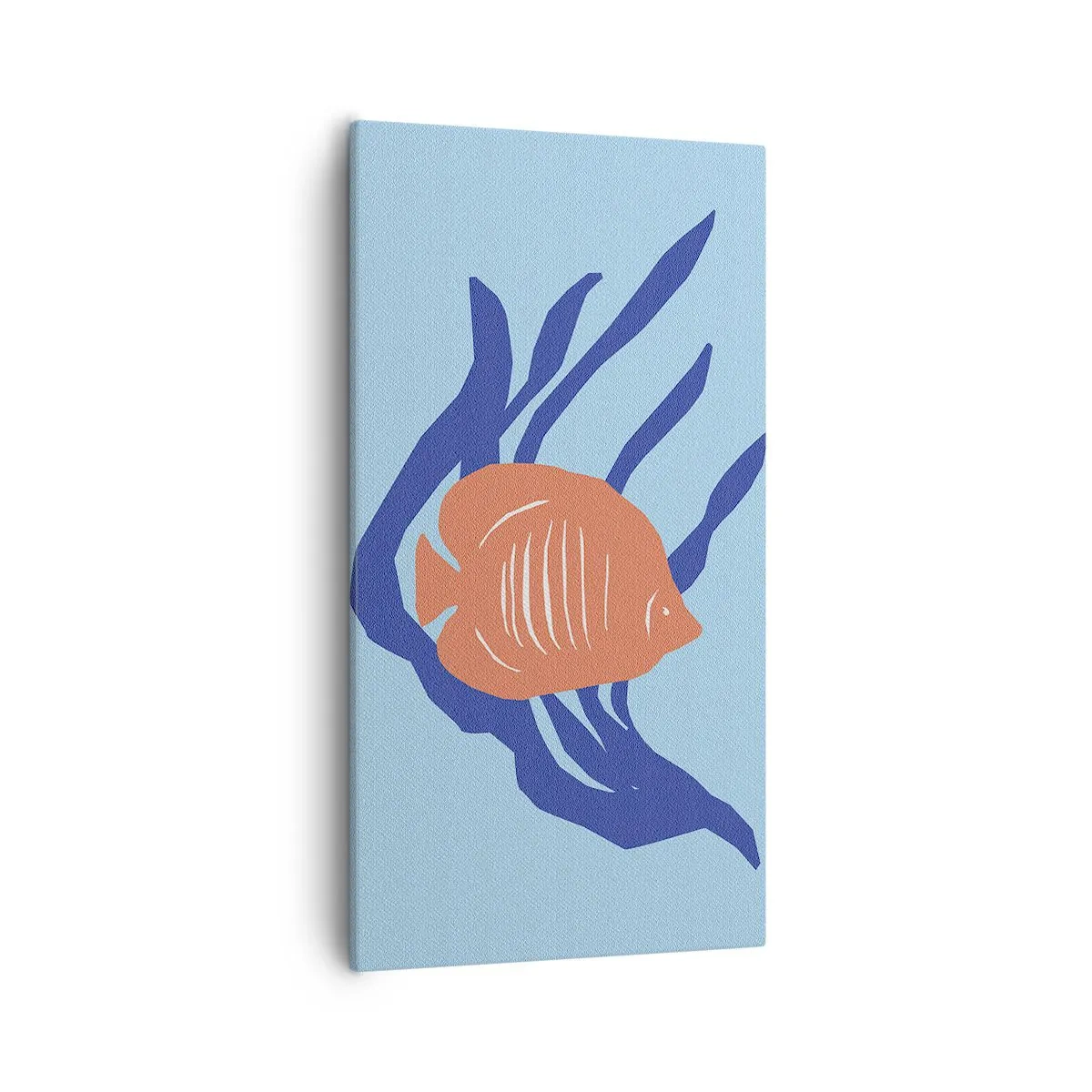 Lærredstryk - Billede på lærred - Koralvandsbeboer - 55x100 cm