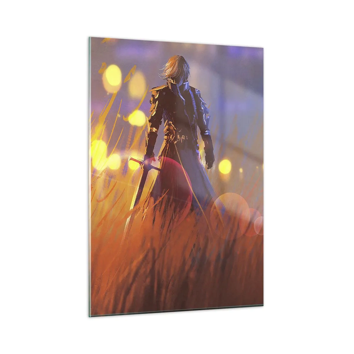 Billede på glas - Herreløs ridder - 50x70 cm