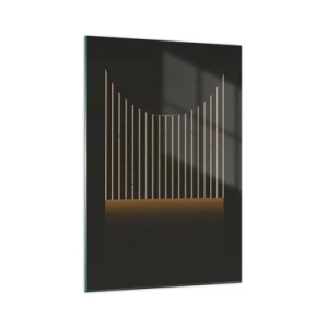 Billede på glas - Udforsk mørket - 70x100 cm