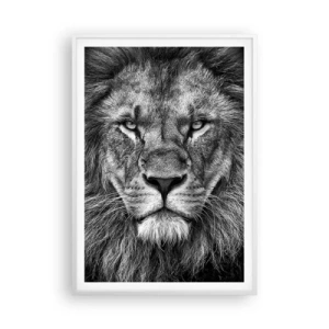 Plakat i hvid ramme - I kroningsklædning - 70x100 cm