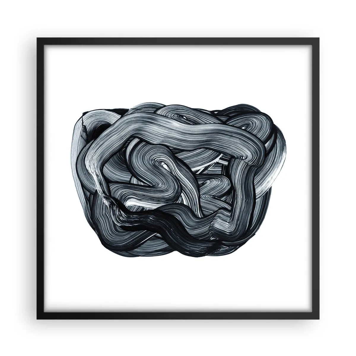 Plakat i sort ramme - Så enkelt er det ikke - 50x50 cm