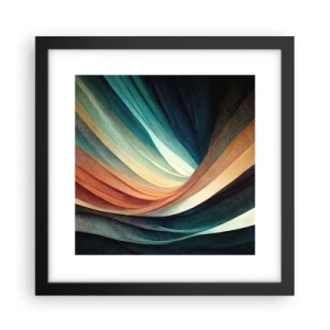 Plakat i sort ramme - Vævet af farver - 30x30 cm