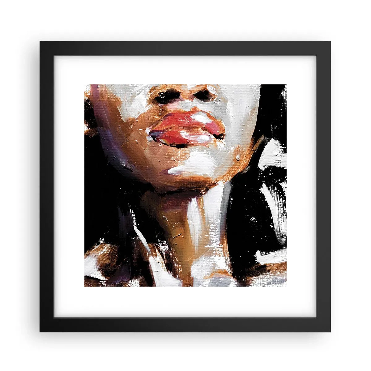 Plakat i sort ramme - Stolthed uden fordomme - 30x30 cm