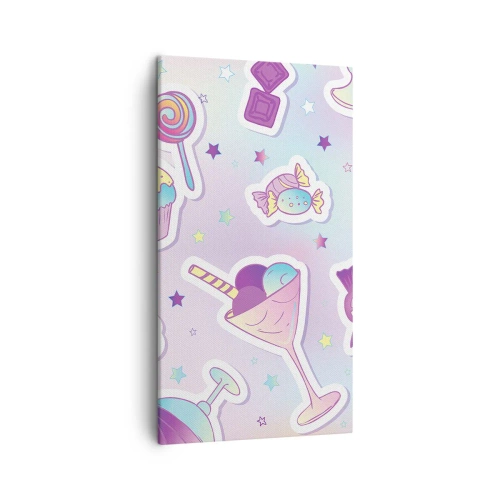 Lærredstryk - Billede på lærred - At have en fødselsdag hver dag - 45x80 cm