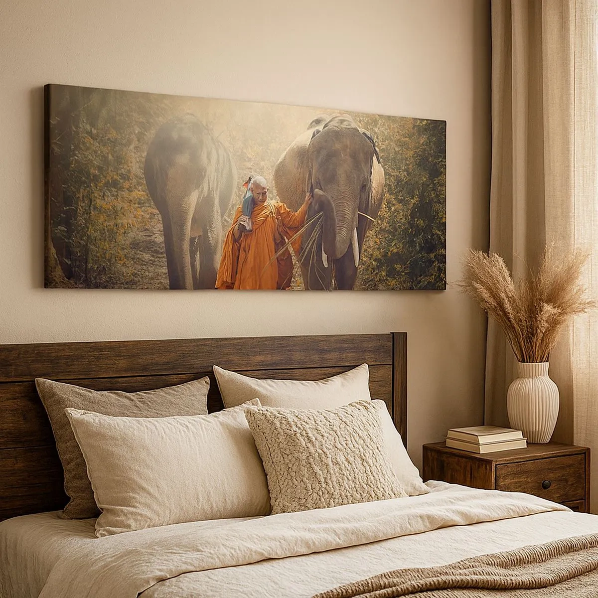 Lærredstryk - Billede på lærred - Fuld forståelse - 100x40 cm