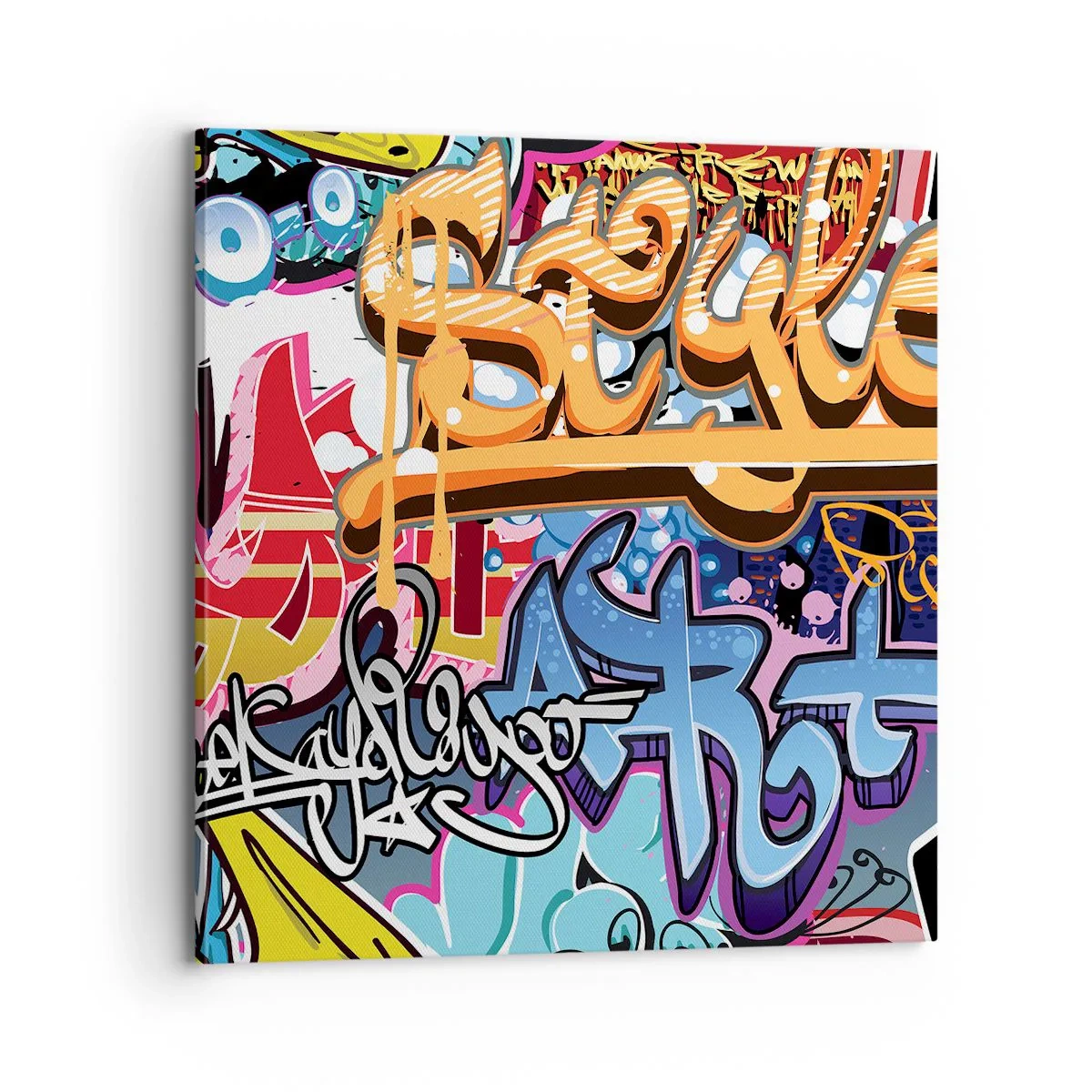 Lærredstryk - Billede på lærred - Vægmalerier, vægmalerier, vægmalerier.... - 70x70 cm